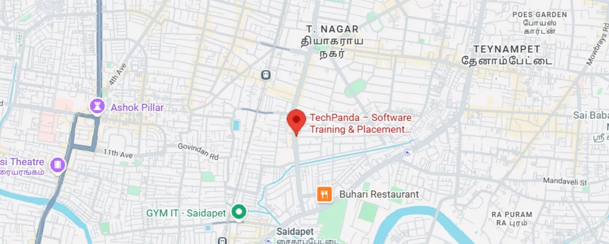 T Nagar Branch Location Map